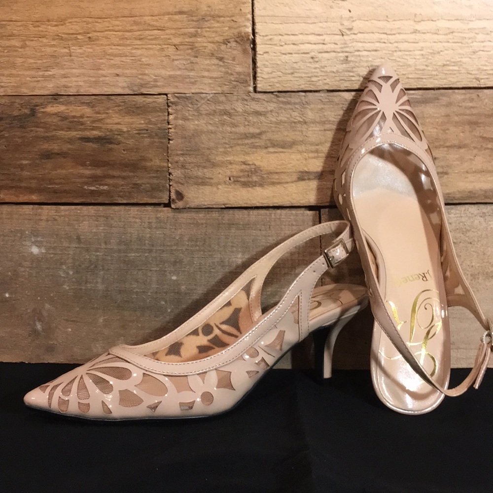 Nude kitten heels. Never worn.